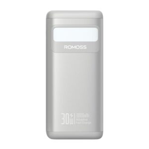 Romoss PMT30 30000mAh 30W Fast Charge Power Bank – Silver